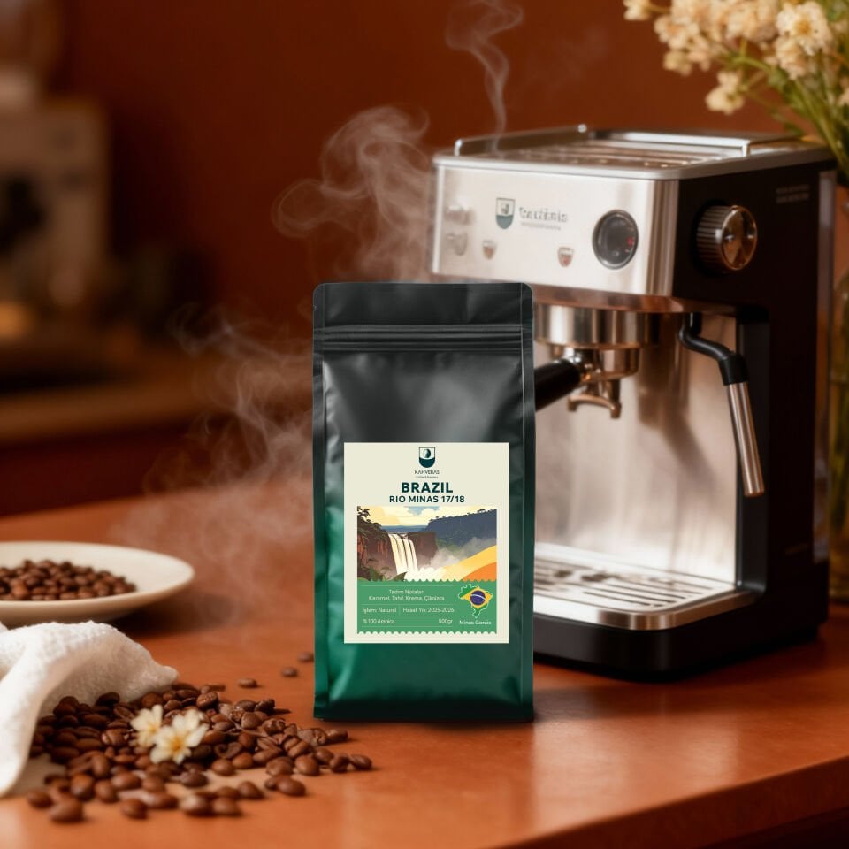 Brazil Rio Çekirdek&Filtre Kahve %100 Arabica Taze Kavrum 500 gr