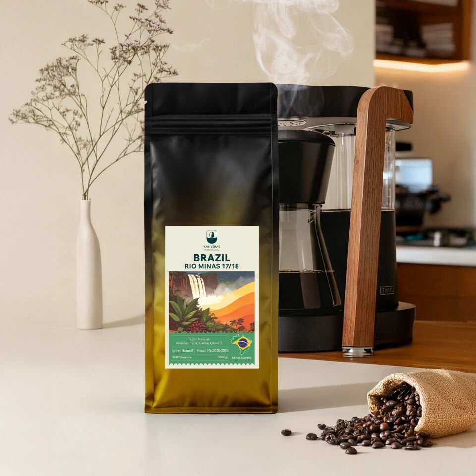 Brazil Rio Çekirdek&Filtre Kahve %100 Arabica Taze Kavrum 1000 gr
