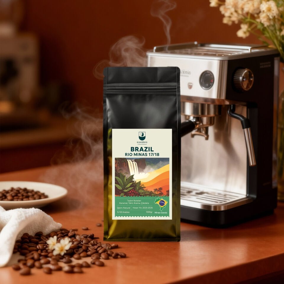 Brazil Rio Çekirdek&Filtre Kahve %100 Arabica Taze Kavrum 1000 gr