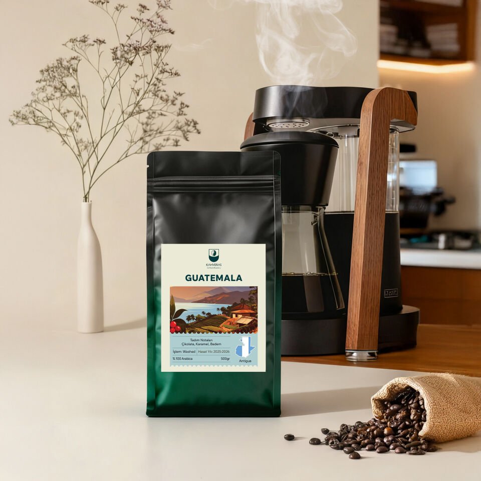 Guatemala Çekirdek&Filtre Kahve %100 Arabica Taze Kavrum 500 gr