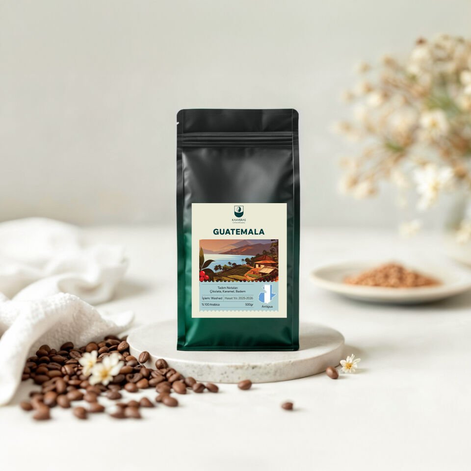 Guatemala Çekirdek&Filtre Kahve %100 Arabica Taze Kavrum 500 gr