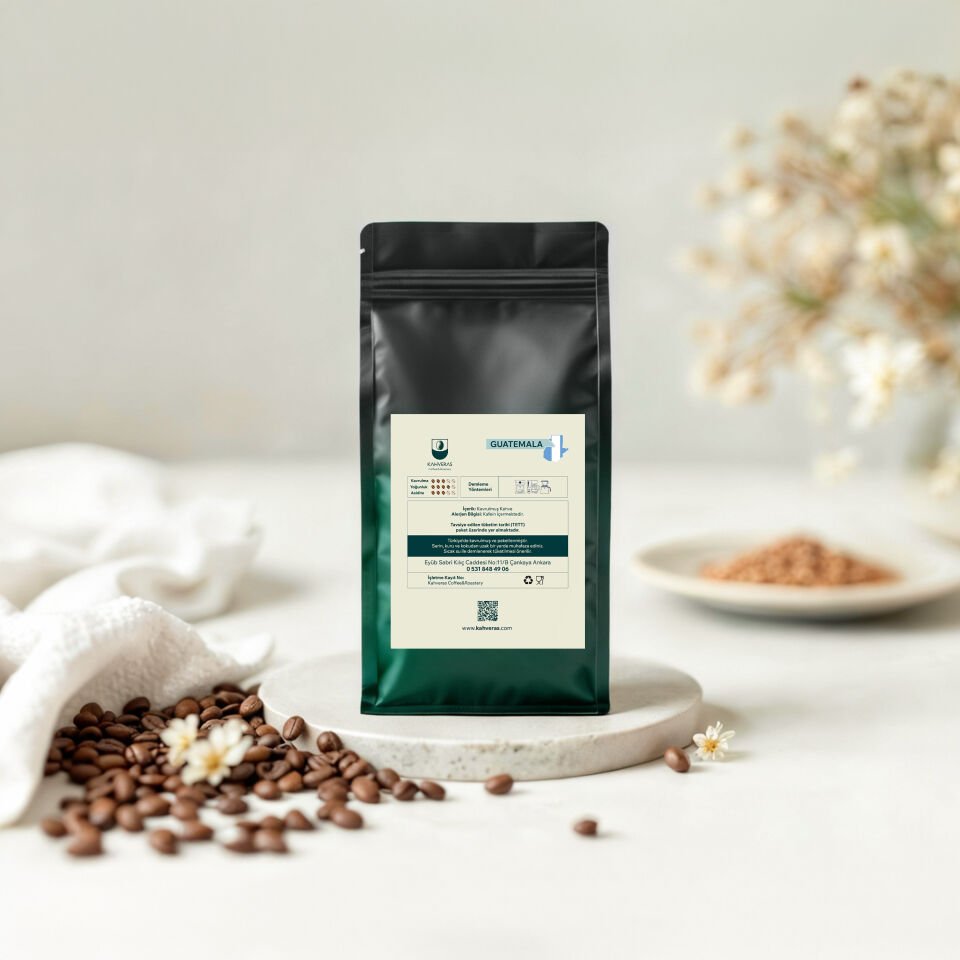 Guatemala Çekirdek&Filtre Kahve %100 Arabica Taze Kavrum 500 gr
