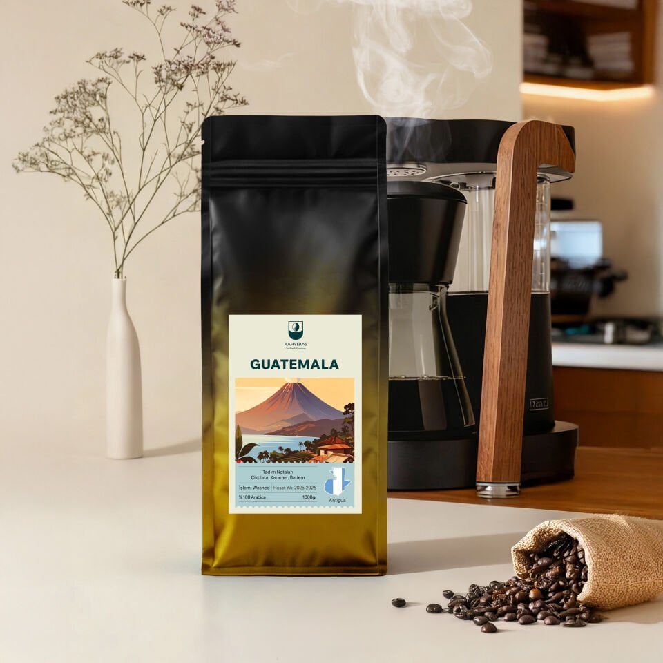 Guatemala Çekirdek&Filtre Kahve %100 Arabica Taze Kavrum 1000 gr