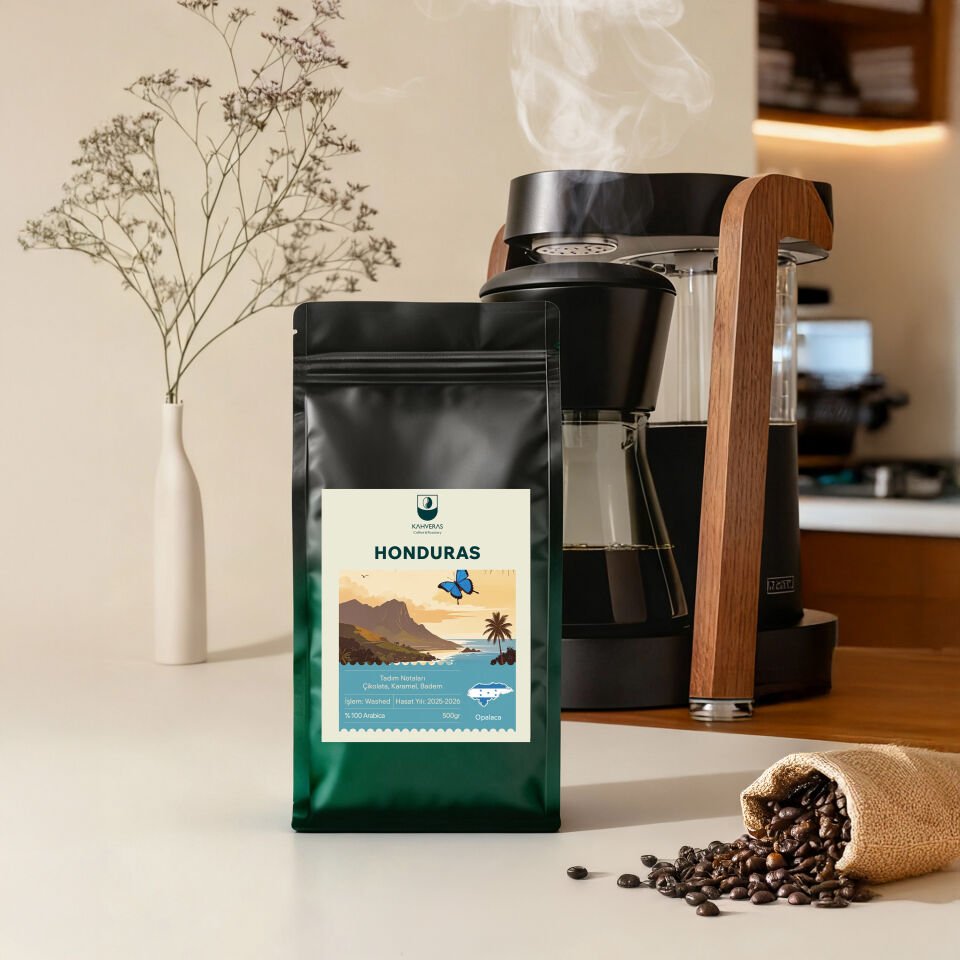 Honduras Çekirdek&Filtre Kahve %100 Arabica Taze Kavrum 500 gr