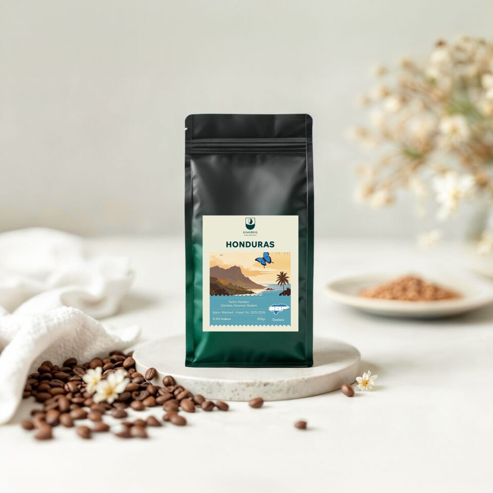 Honduras Çekirdek&Filtre Kahve %100 Arabica Taze Kavrum 500 gr