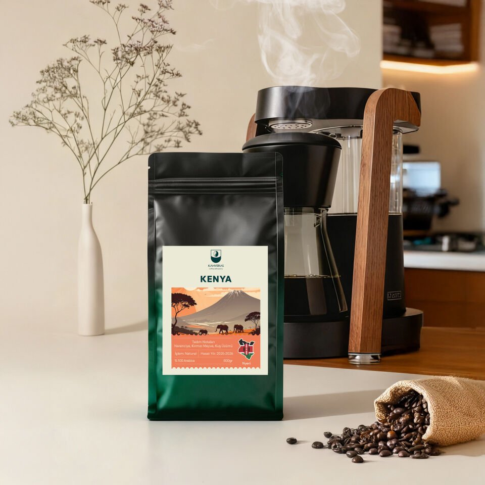 Kenya Çekirdek&Filtre Kahve %100 Arabica Taze Kavrum 500 gr