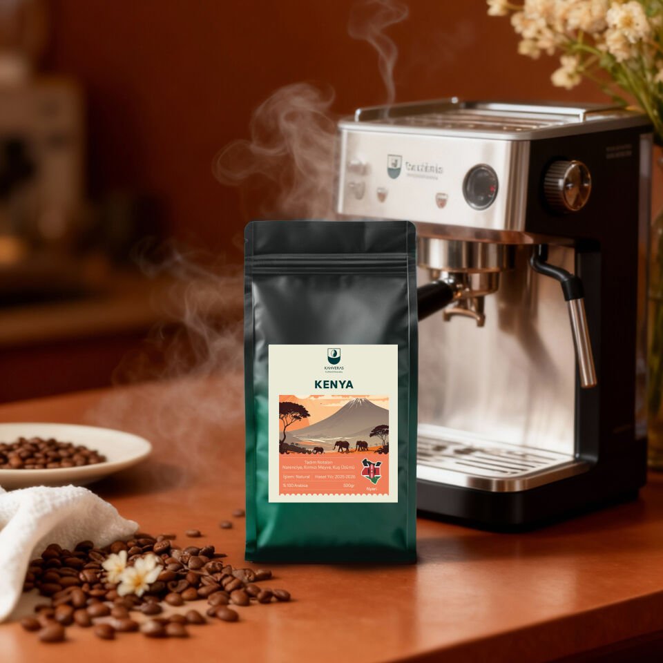 Kenya Çekirdek&Filtre Kahve %100 Arabica Taze Kavrum 500 gr