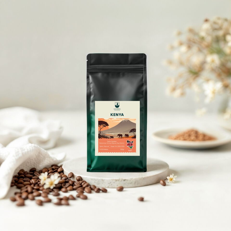 Kenya Çekirdek&Filtre Kahve %100 Arabica Taze Kavrum 500 gr