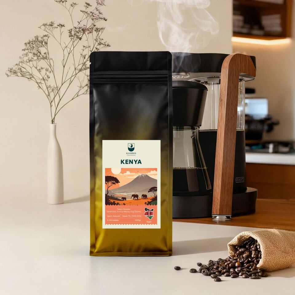 Kenya Çekirdek&Filtre Kahve %100 Arabica Taze Kavrum 1000 gr