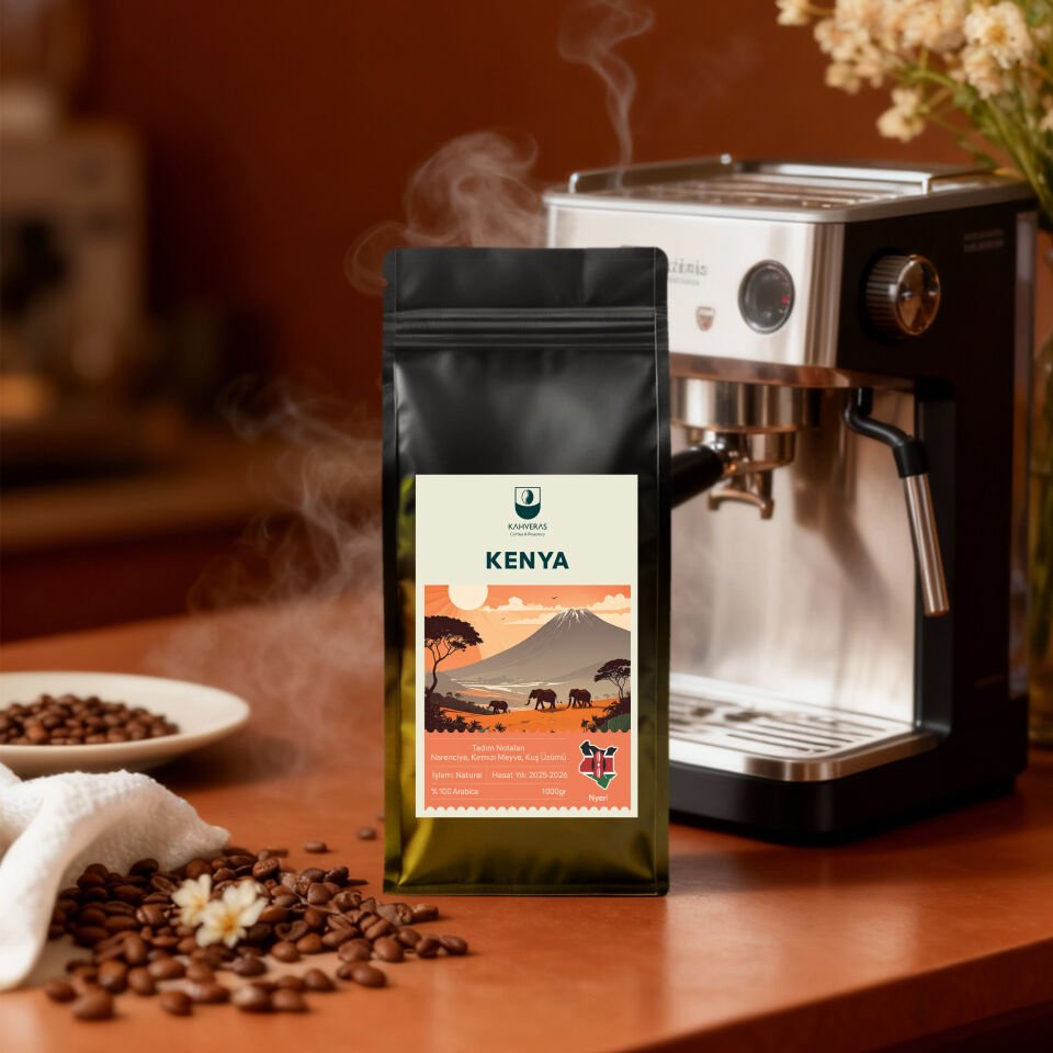 Kenya Çekirdek&Filtre Kahve %100 Arabica Taze Kavrum 1000 gr
