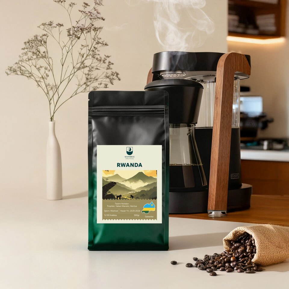 Rwanda Çekirdek&Filtre Kahve %100 Arabica Taze Kavrum 500 gr