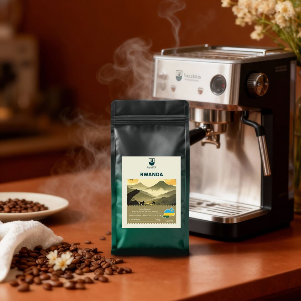 Rwanda Çekirdek&Filtre Kahve %100 Arabica Taze Kavrum 500 gr