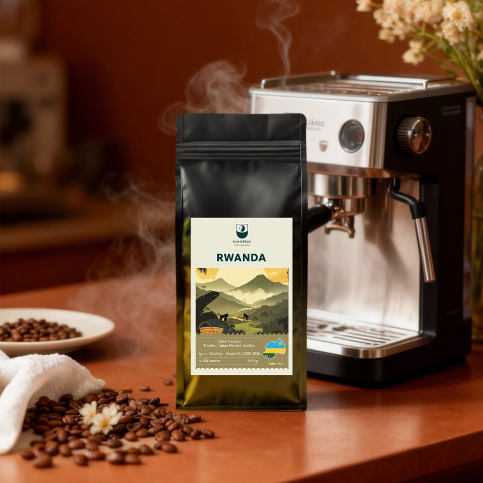 Rwanda Çekirdek&Filtre Kahve %100 Arabica Taze Kavrum 1000 gr