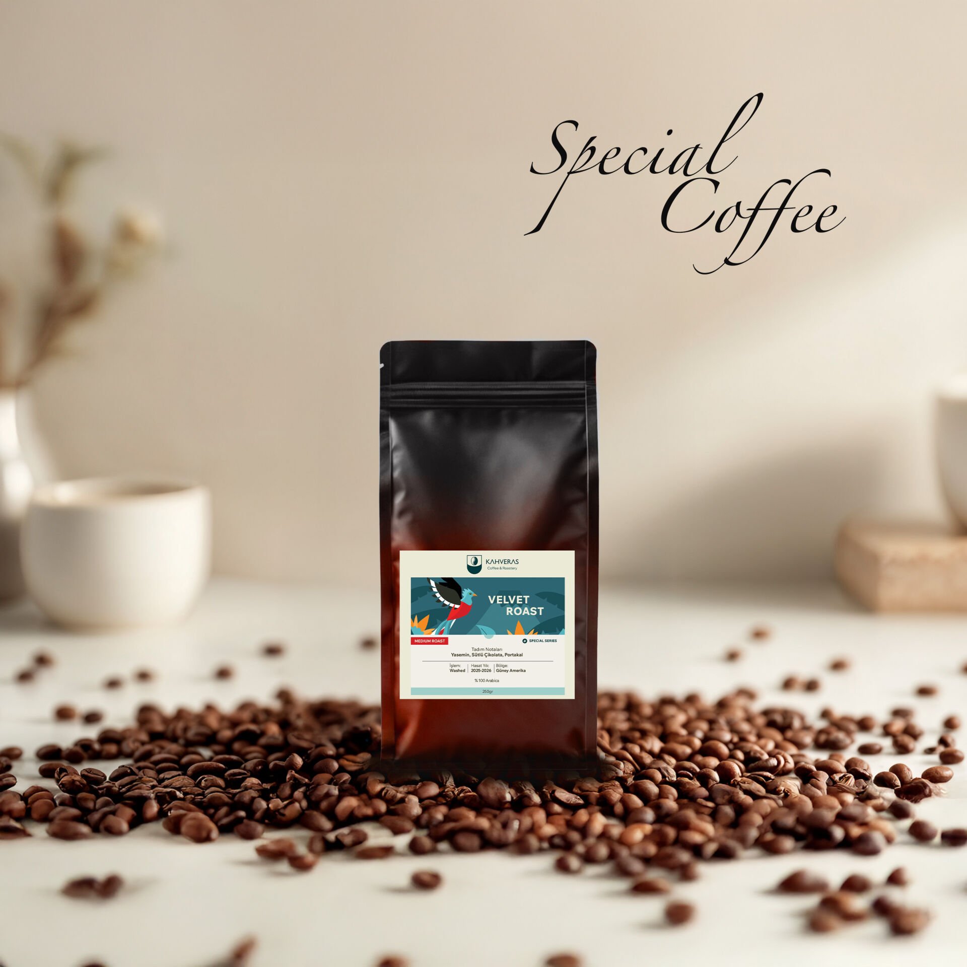 Velvet Roast Çekirdek&Filtre Kahve %100 Arabica Taze Kavrum 250 gr