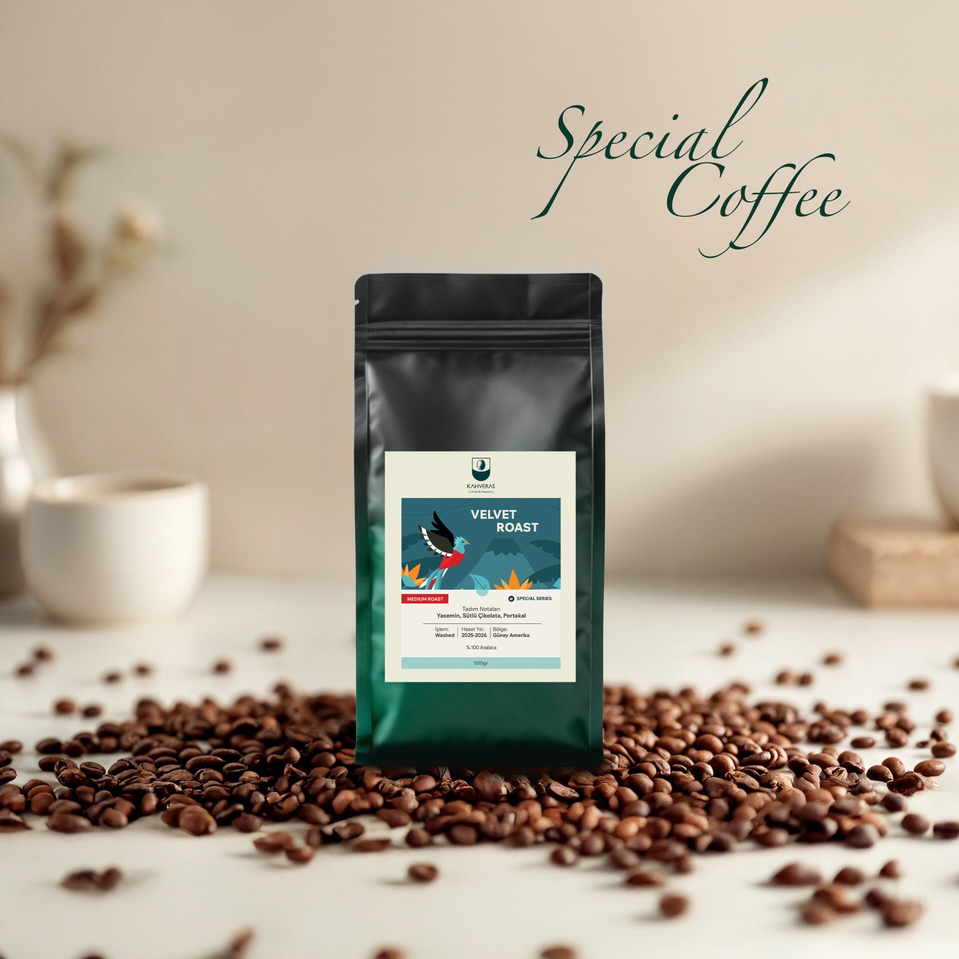 Velvet Roast Çekirdek&Filtre Kahve %100 Arabica Taze Kavrum 500 gr
