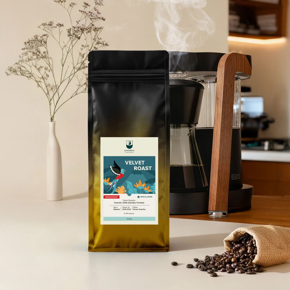 Velvet Roast Çekirdek&Filtre Kahve %100 Arabica Taze Kavrum 1000 gr