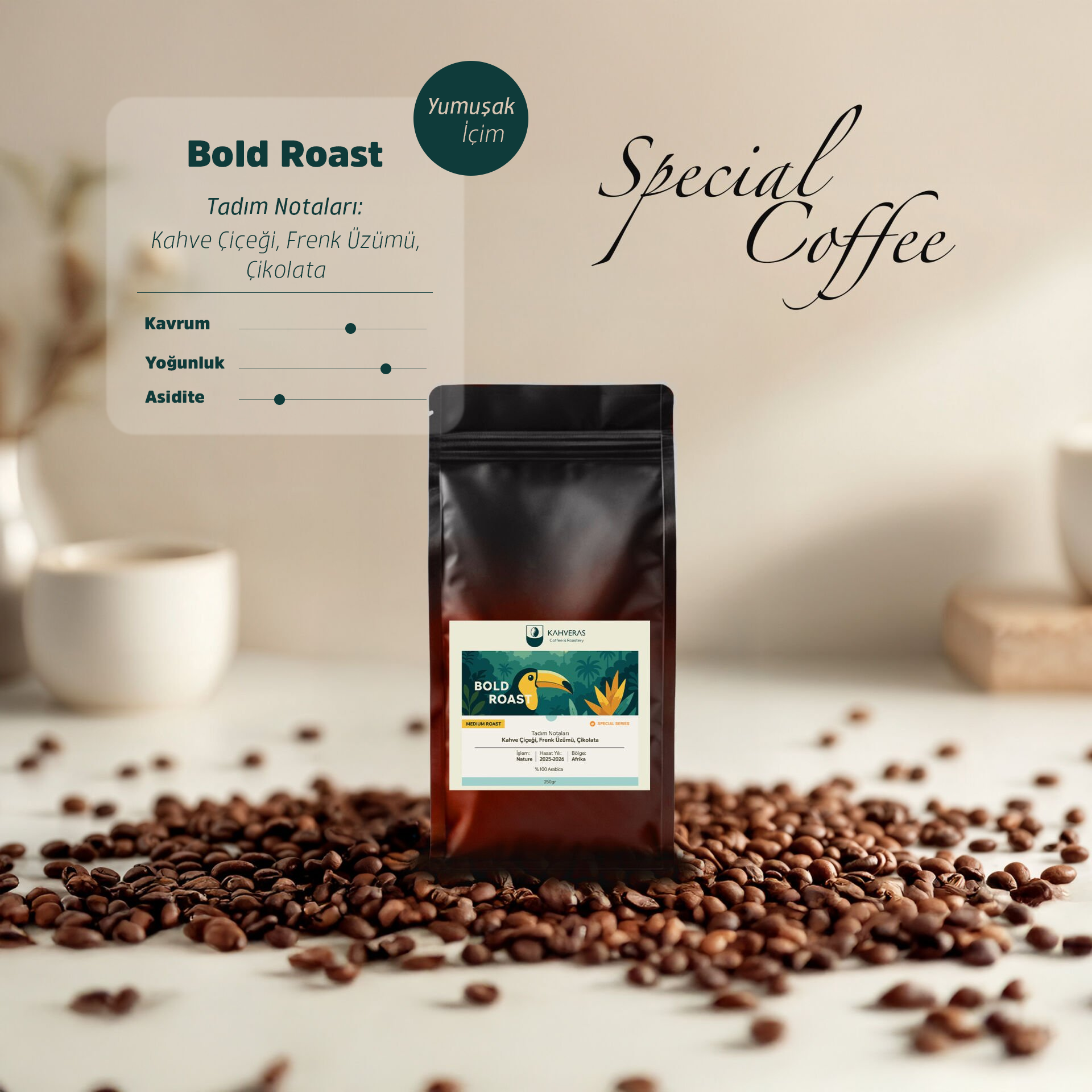 Bold Special Çekirdek&Filtre Kahve %100 Arabica Taze Kavrum