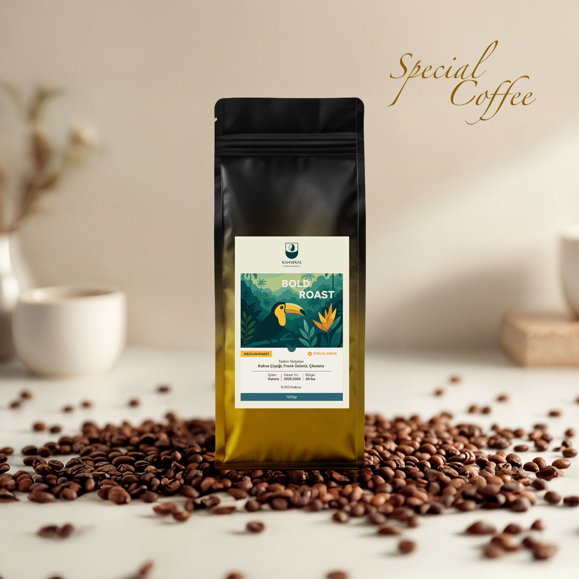 Bold Special Çekirdek&Filtre Kahve %100 Arabica Taze Kavrum 1000 gr
