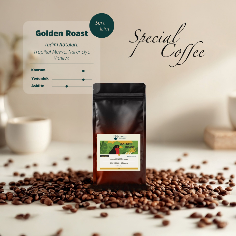 Golden Çekirdek&Filtre Kahve %100 Arabica Taze Kavrum
