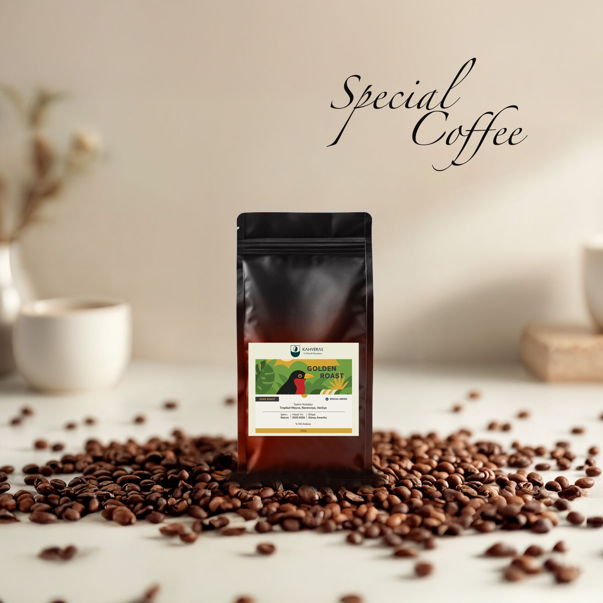 Golden Çekirdek&Filtre Kahve %100 Arabica Taze Kavrum 250 gr