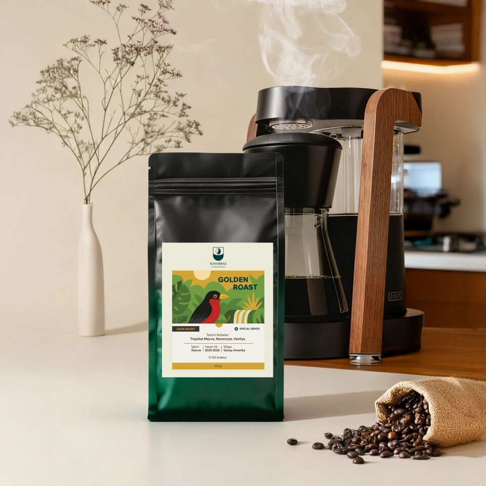 Golden Çekirdek&Filtre Kahve %100 Arabica Taze Kavrum 500 gr