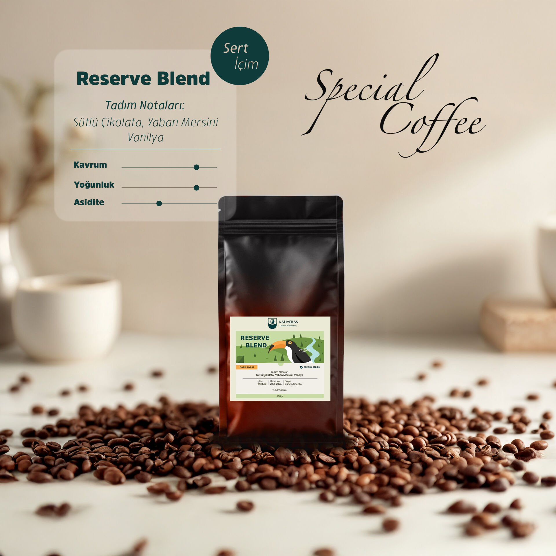 Reserve Filtre Kahve %100 Arabica Yoğun Aroma&Taze Kavrum