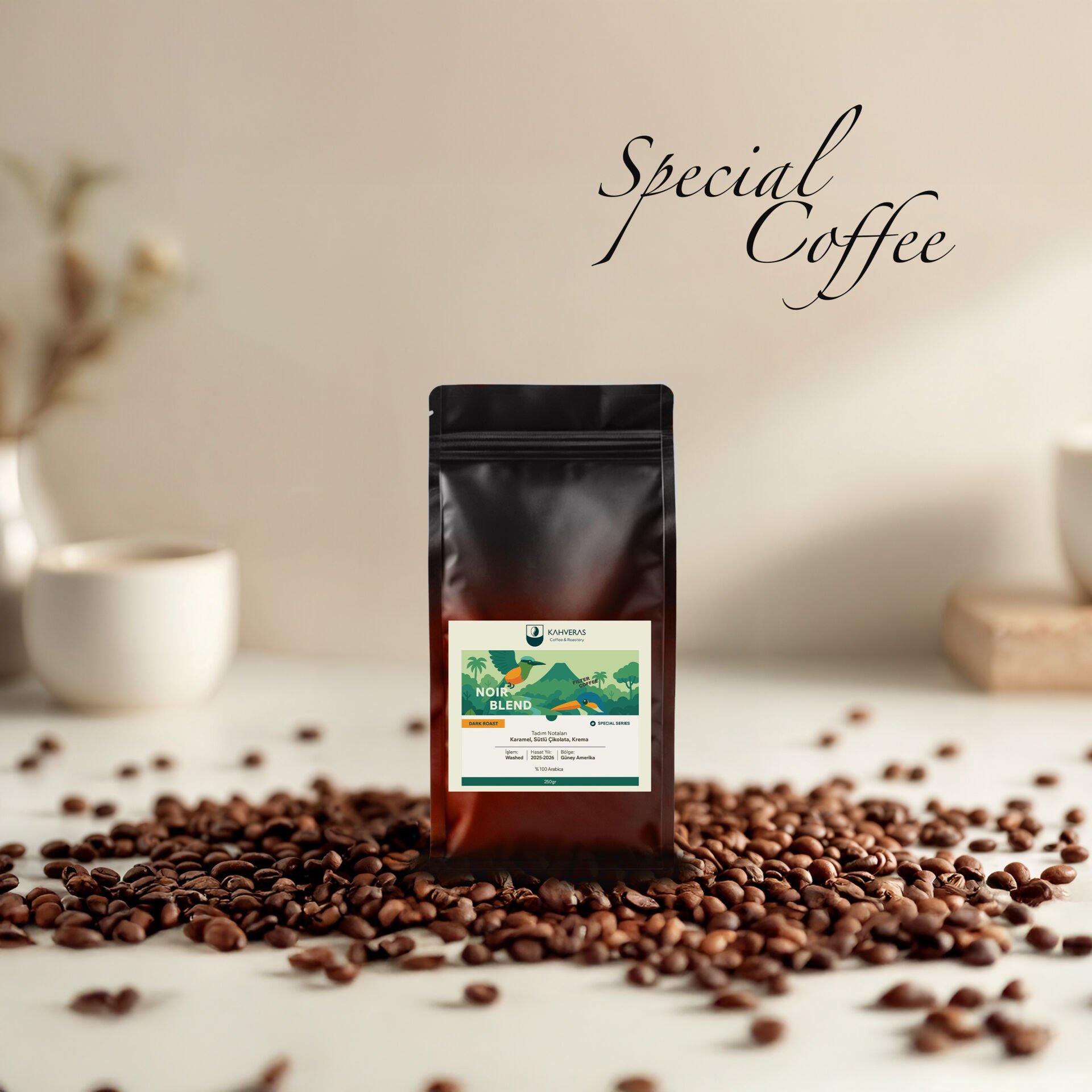 Noir Blend Filtre Kahve %100 Arabica Yoğun Aroma&Taze Kavrum 250 gr