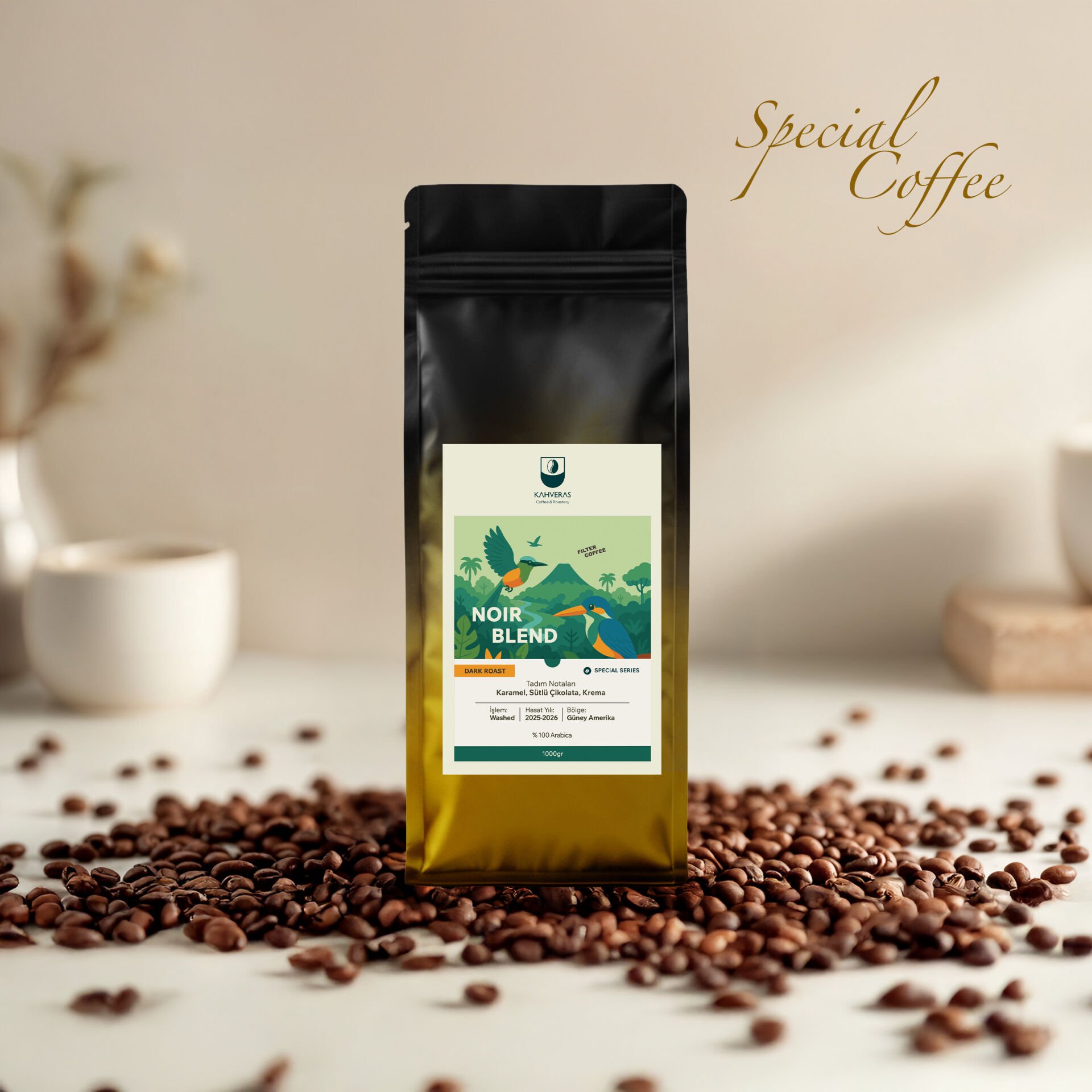 Noir Blend Filtre Kahve %100 Arabica Yoğun Aroma&Taze Kavrum 1000 gr