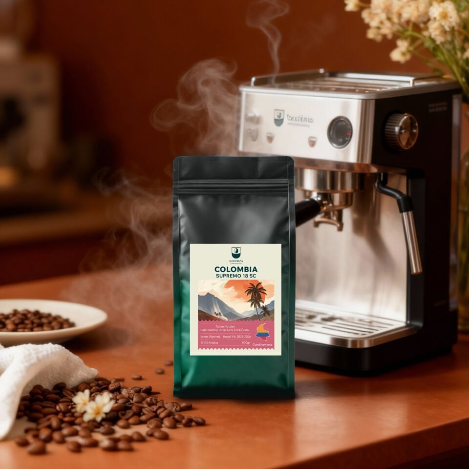 Colombia Çekirdek&Filtre Kahve %100 Arabica Taze Kavrum 500 gr
