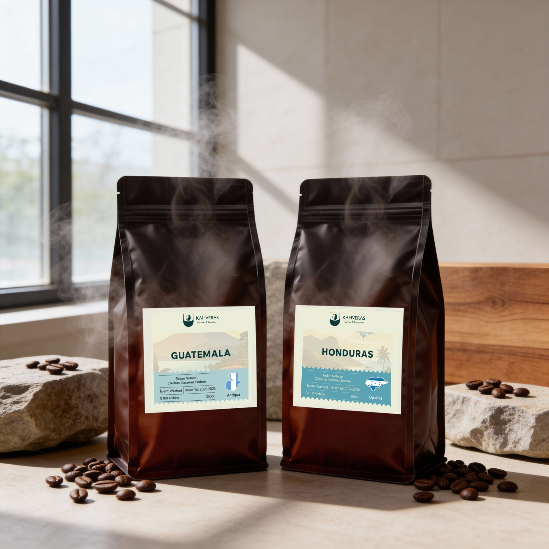 Avantajlı Kahve Seti Guatemala&Honduras Arabica Taze Kavrum