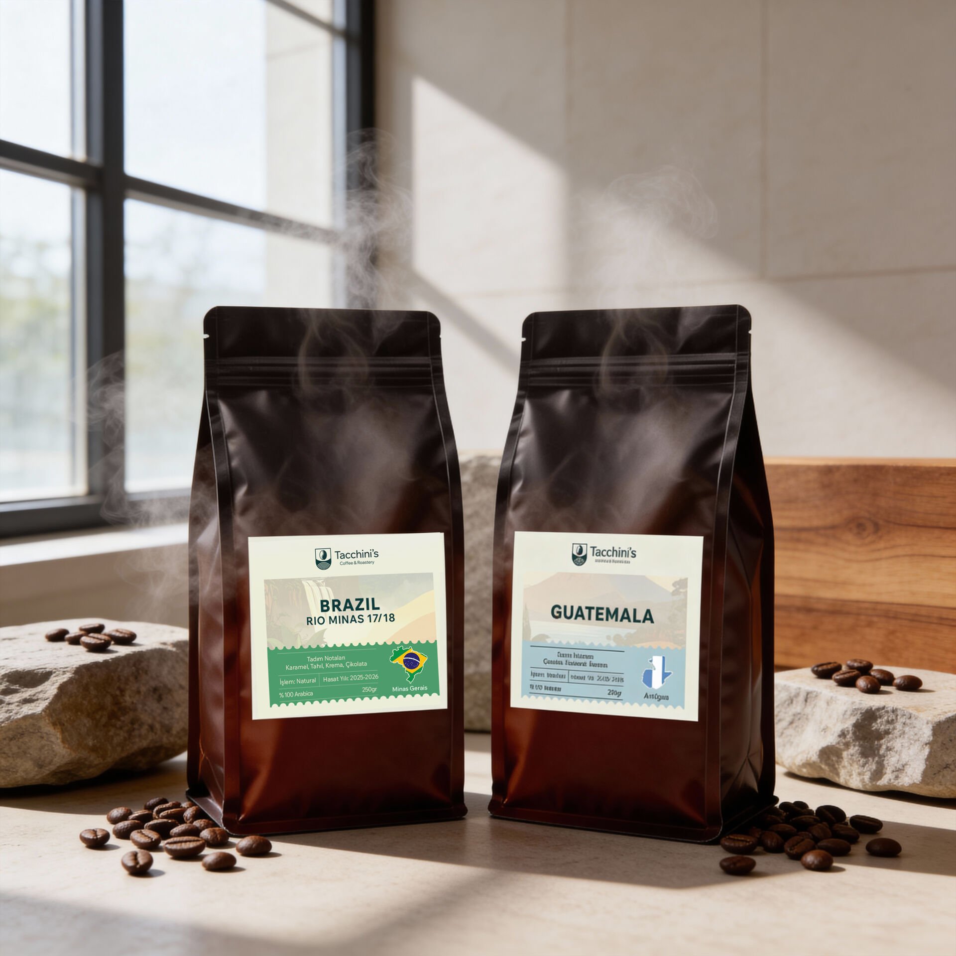 Avantajlı Kahve Seti Guatemala&Brazil Arabica Taze Kavrum