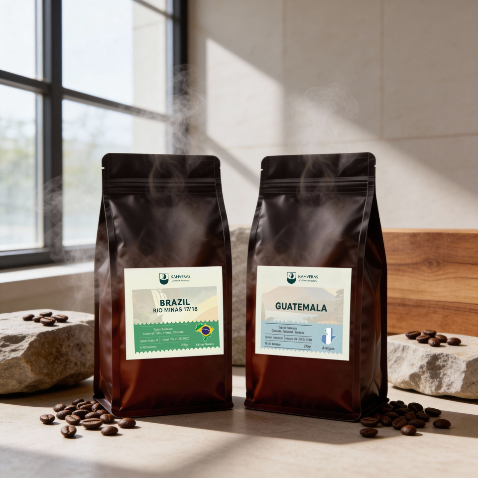 Avantajlı Kahve Seti Guatemala&Brazil Arabica Taze Kavrum
