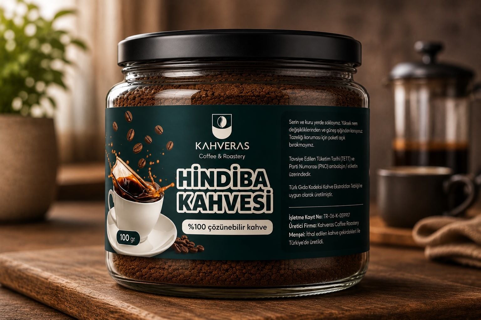 Kahveras Hindiba Kahvesi %100 Çözünebilir 100 gr